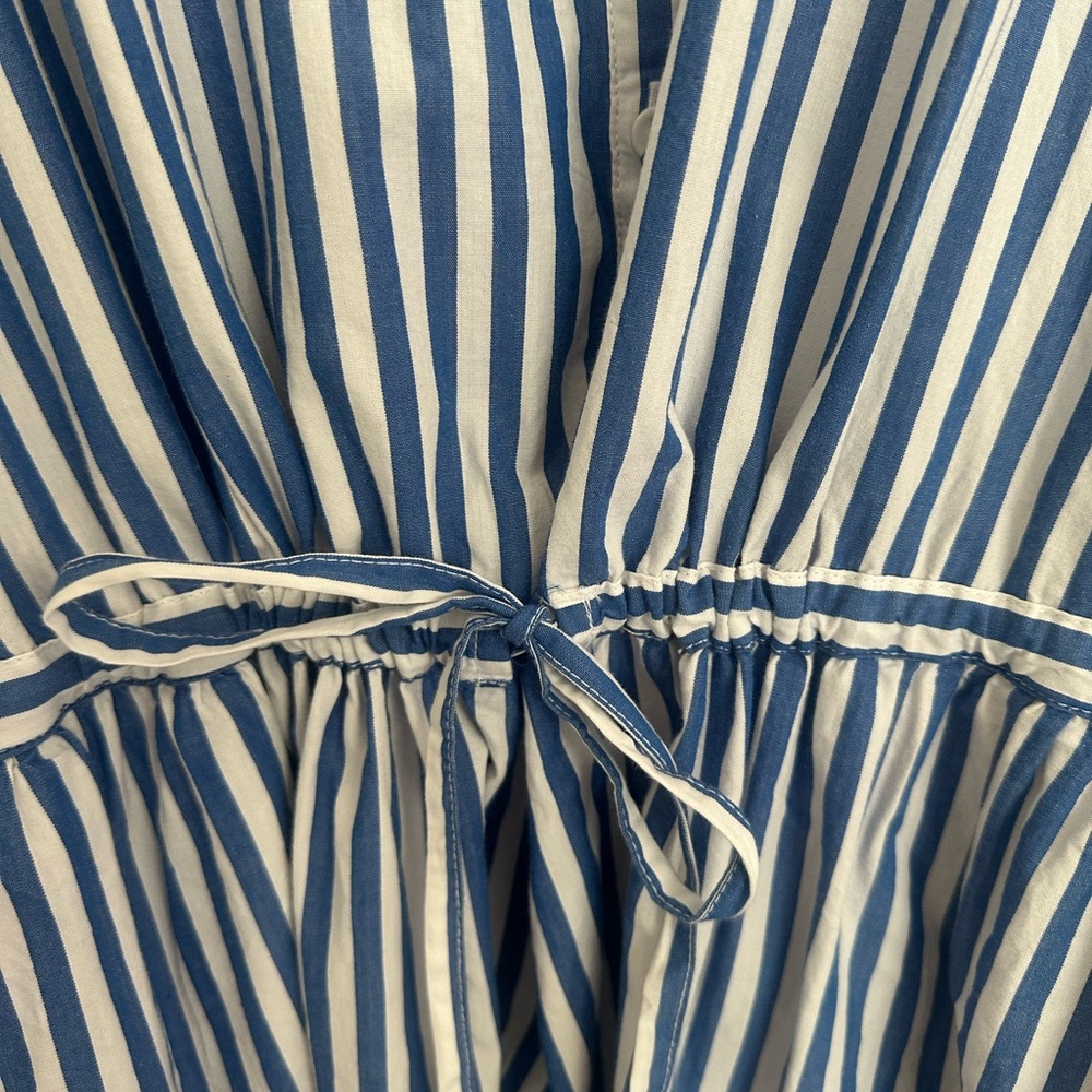 Blue Striped Mini Dress - Picture 2 of 4